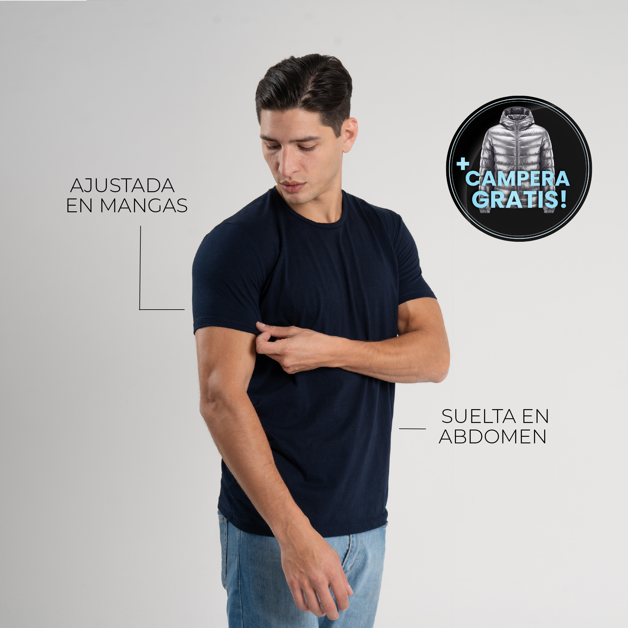 Pack 6+1 GRATIS - Remeras que te hacen ver mejor al instante