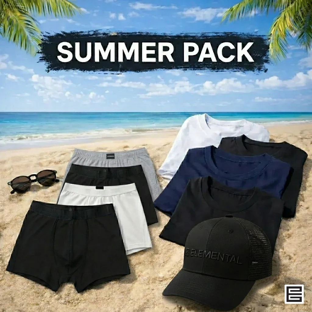 Summer Pack 🔥 4 Remeras + 4 Boxers + 1 Gorra
