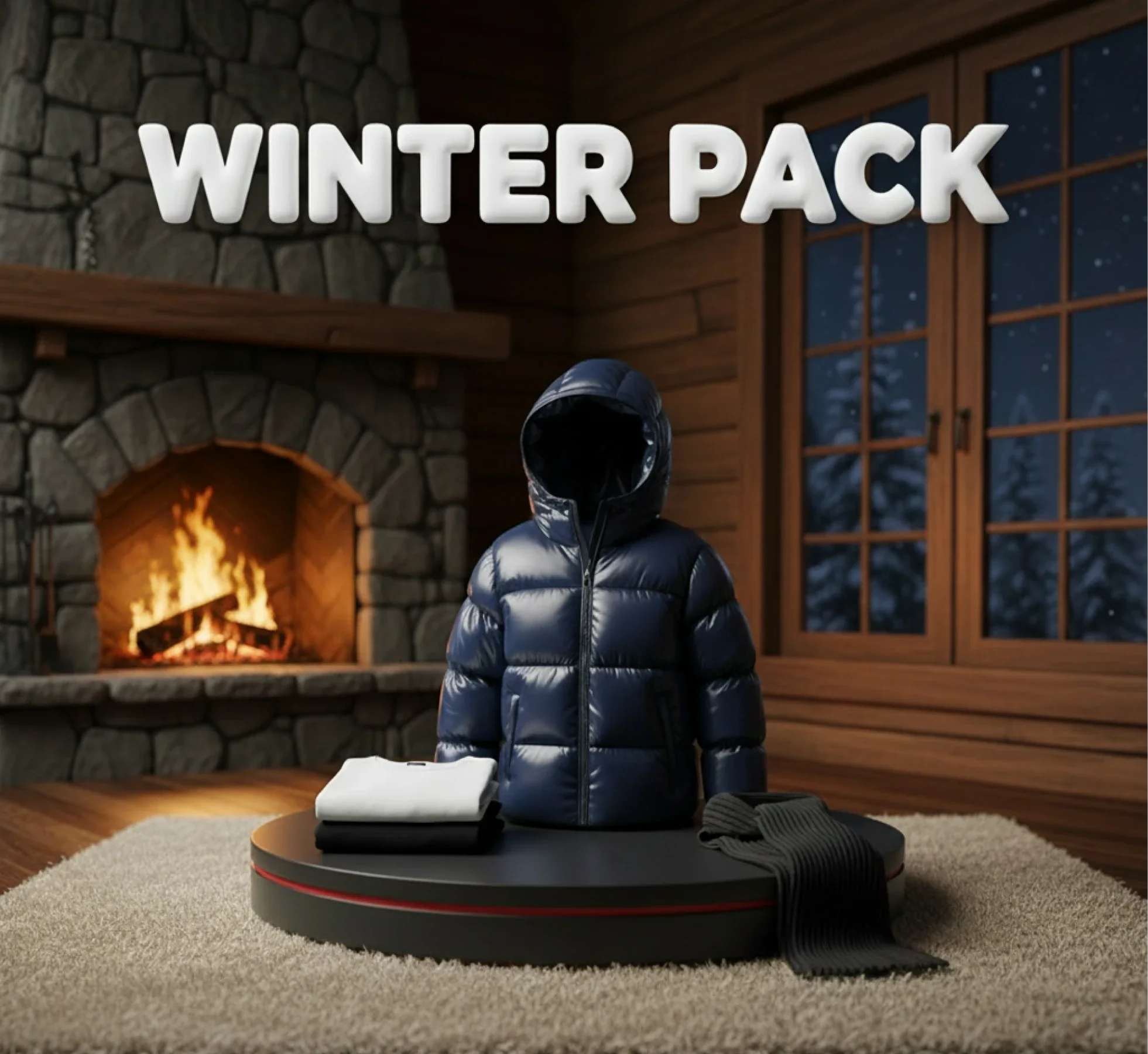 Winter Pack ❄️ Campera + 2 Remeras + Bufanda